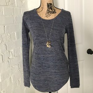 *CLOSET CLEAN OUT!* Heather Gray/Blue Top
